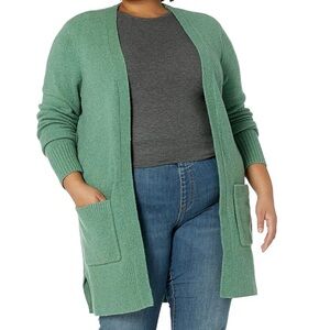 Goodthreads Boucle Cardigan Sweater Women's XXL green Wool like new condition